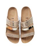 Mules Galoise doré/marron