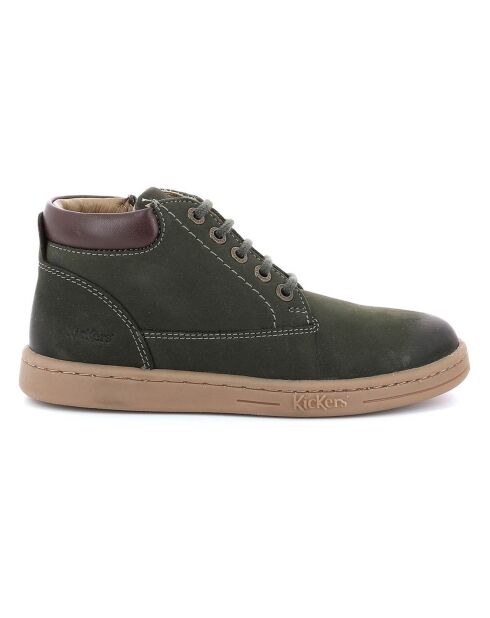 Bottillions en Cuir Tackland kaki