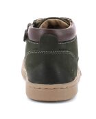 Bottillions en Cuir Tackland kaki