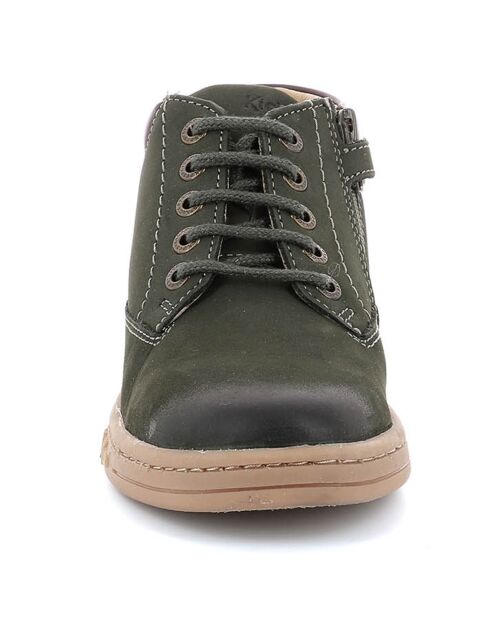 Bottillions en Cuir Tackland kaki