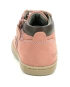Boots en Cuir Tackland rose clair