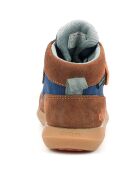 Sneakers en Cuir Junibo marron/bleu/orange