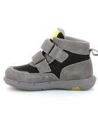 Sneakers en Cuir Junibo gris/vert