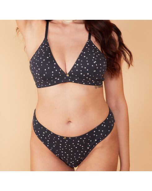 Soutien-Gorge triangle sans armatures & Culotte Baila noir/blanc