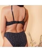 Soutien-Gorge triangle sans armatures & Culotte Baila noir/blanc