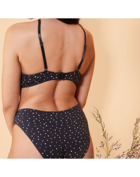 Soutien-Gorge triangle sans armatures & Culotte Baila noir/blanc