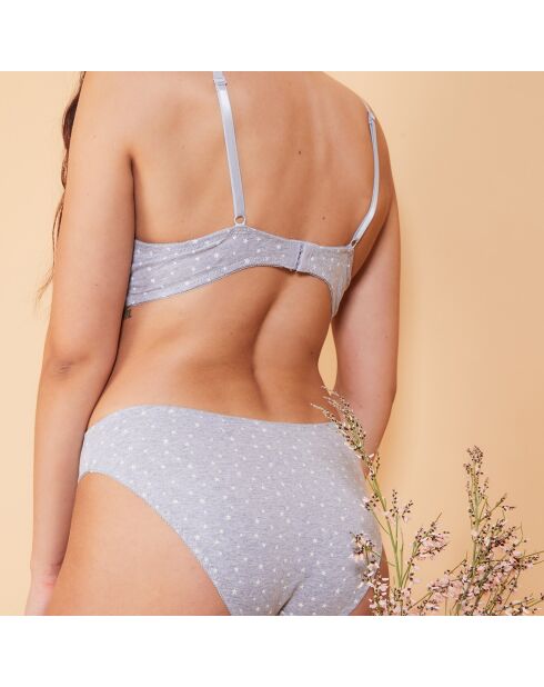 Soutien-Gorge triangle sans armatures & Culotte Baila gris