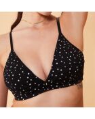 Soutien-Gorge triangle sans armatures & Culotte Baila noir/blanc