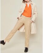 Pantalon en Coton & Lin Polo sahara