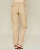 Pantalon en Coton & Lin Polo sahara