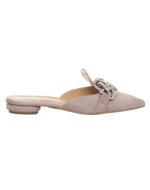 Mules en Cuir Silana roses