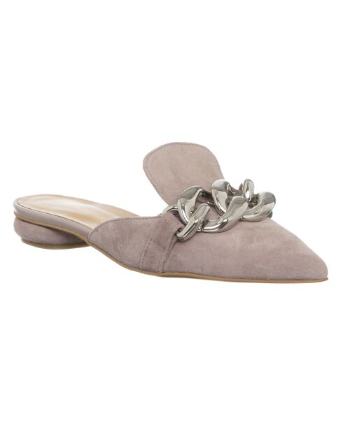 Mules en Cuir Silana roses