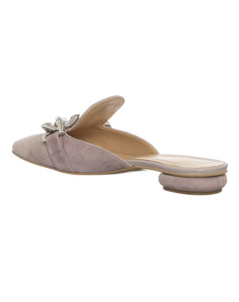 Mules en Cuir Silana roses