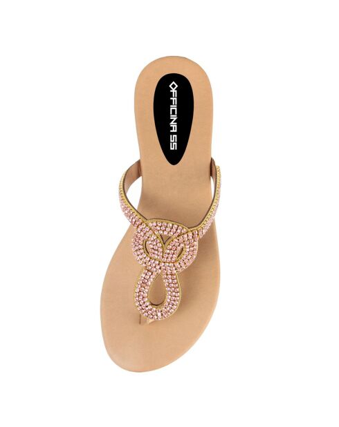 Sandales en Cuir Emily roses