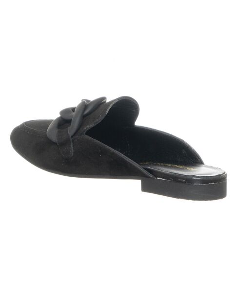 Mules en Cuir Grata noires