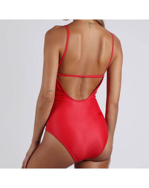 Tribal Spirit roter einteiliger Badeanzug