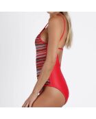 Maillot de bain 1 Pièce Tribal Spirit rouge