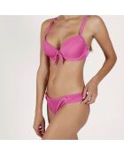 Maillot de bain 2 Pièces push-up Corduroy framboise