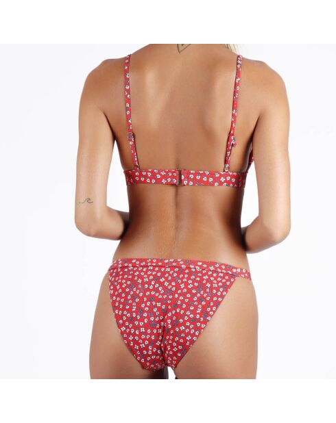 Maillot de bain 2 Pièces triangle Fleur d´Eté rouge