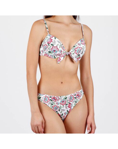 Manila push-up tweedelig badpak wit/roze