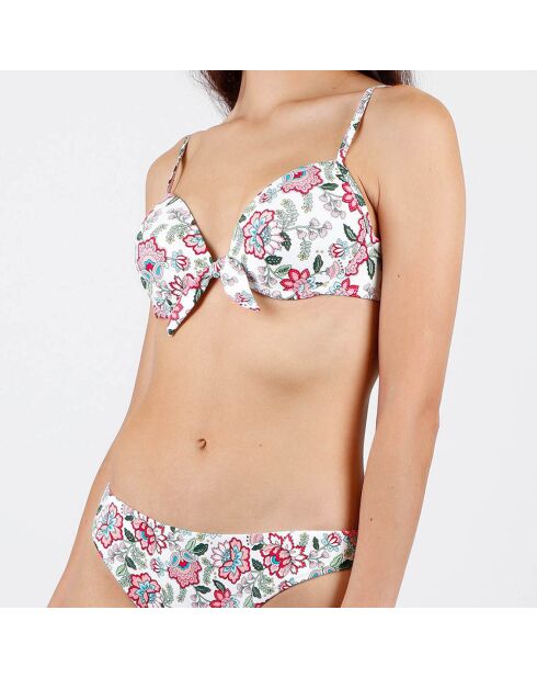 Manila push-up tweedelig badpak wit/roze