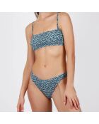 Maillot de bain 2 Pièces bandeau Daisy bleu