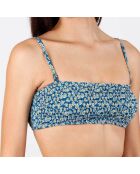 Maillot de bain 2 Pièces bandeau Daisy bleu