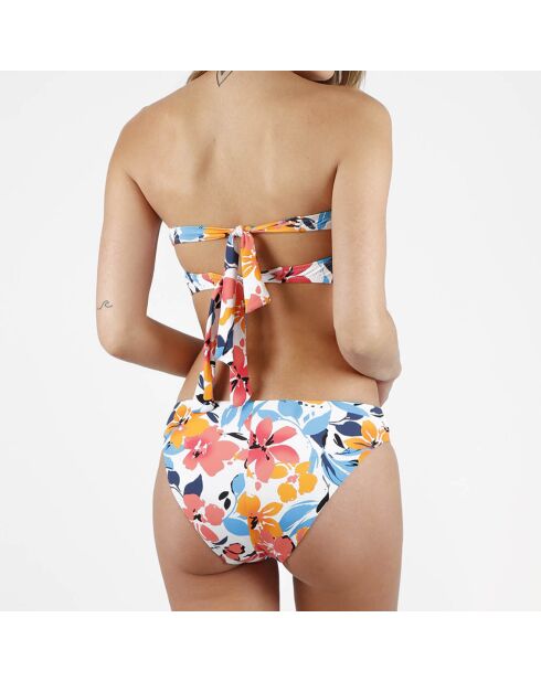 Summer Memoirs Zweiteiliger Badeanzug mit Haarband, Weiß/Mehrfarbig