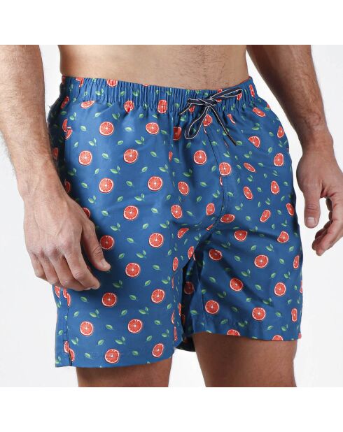 Short de bain Oranges bleu/orange