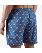 Oranje blauw/oranje zwemshort