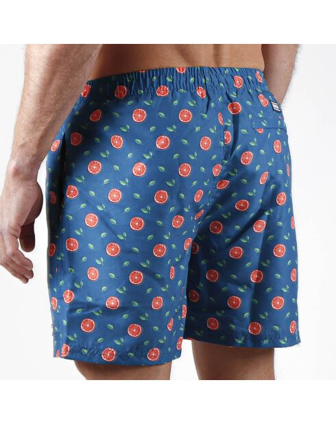 Oranje blauw/oranje zwemshort