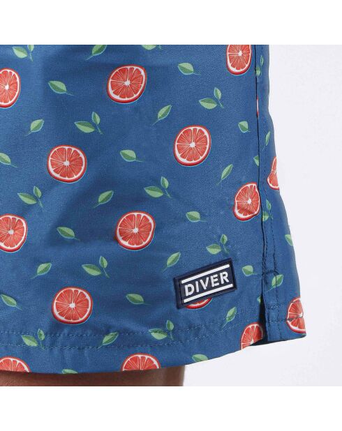 Short de bain Oranges bleu/orange
