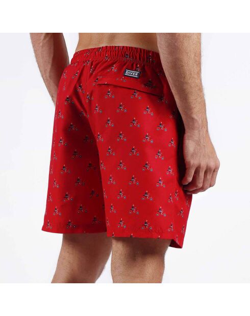 Short de bain Scooters rouge