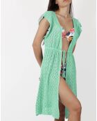 Robe Crochet turquoise