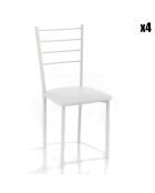 4 Chaises just blanches - 88x40x40 cm