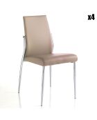 4 Chaisess margo colombe - 85x41x53 cm
