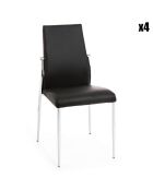 4 Chaises margo noires - 85x41x53 cm