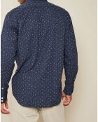 Chemise Slim Snow Turtle Neck bleu/indigo