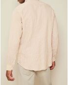 Chemise Slim Fit Sammy à rayures moutarde/blanc