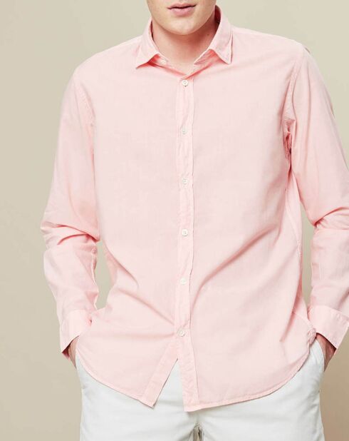Chemise Slim Fit Sammy Pat rose saumon