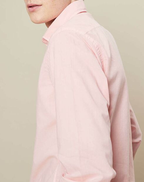 Chemise Slim Fit Sammy Pat rose saumon