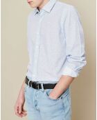 Chemise Slim Sammy ancres bleu/bleu clair