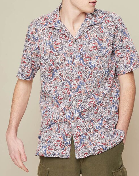 Chemise slim Slam imprimée multicolore