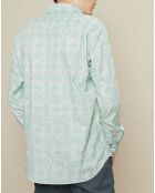 Chemise slim Storm Fans imprimée vert pâle