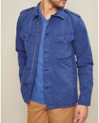 Veste Joshua saharienne bleu cobalt