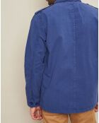 Veste Joshua saharienne bleu cobalt