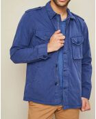 Veste Joshua saharienne bleu cobalt