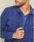 Veste Joshua saharienne bleu cobalt