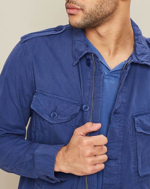 Veste Joshua saharienne bleu cobalt