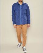 Veste Joshua saharienne bleu cobalt